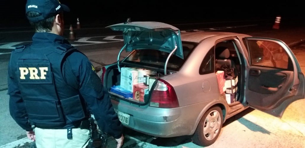 PRF flagra veículo com bebidas sem procedência