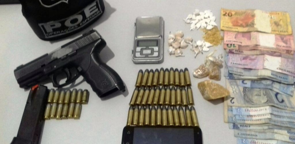 Irmãos são presos com pistola da Brigada Militar