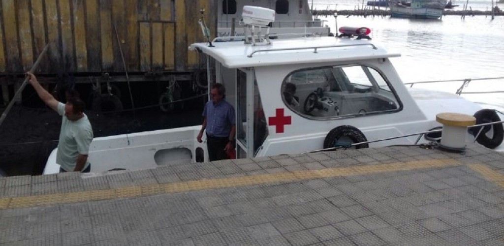 Ambulancha está novamente fora de operação