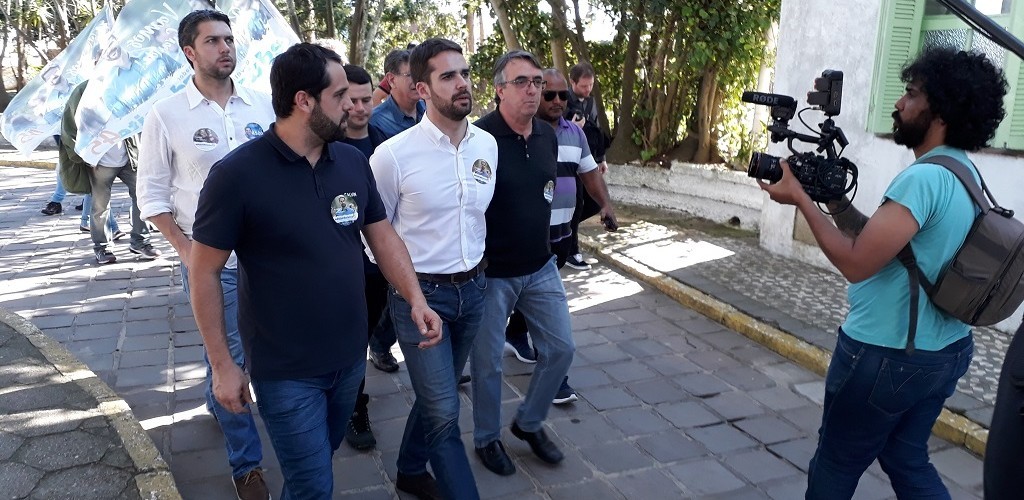 Eduardo Leite cumpriu agenda de campanha em SJN sexta