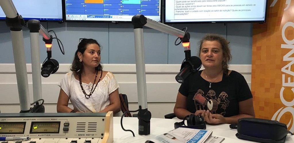 Secretária Municipal de Assistência Social, Cristina Juliano, falou no programa Giro Oceano