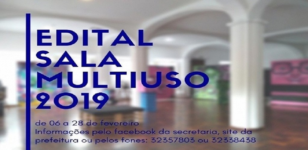 Edital da Sala Multiuso  está aberto