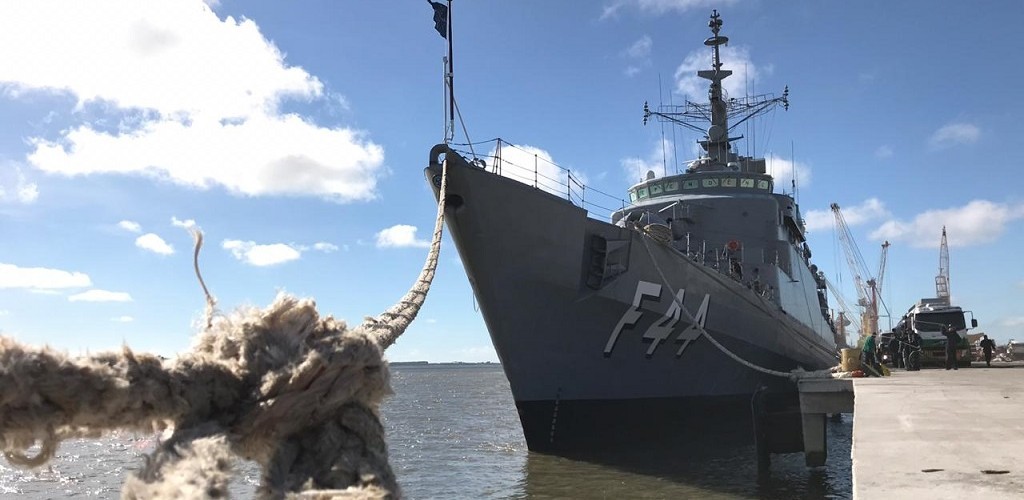 Fragata Independência é o primeiro navio da Aspirantex 2019 a chegar em Rio Grande
