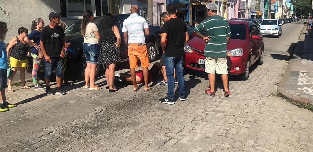 Acidente é registrado na Rua Luiz Loréa