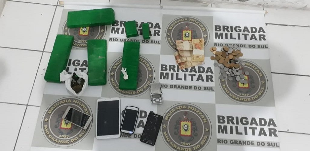Homem é preso com quatro quilos de maconha