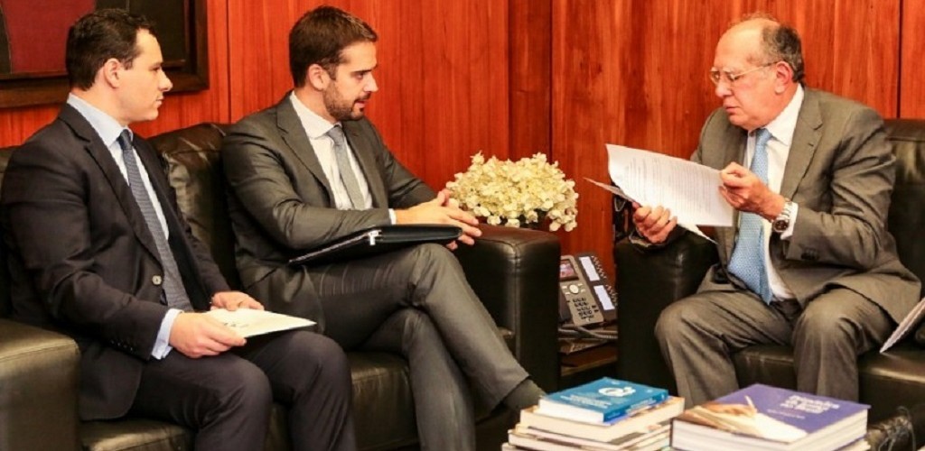 Governador e procurador-geral se reúnem com ministro do STF Gilmar Mendes