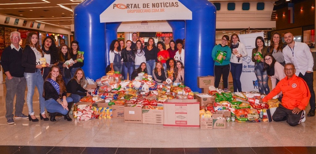 Garota Oceano 2019: a três dias da final, candidatas arrecadam 2.712 alimentos