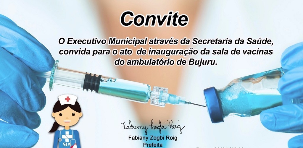 Sala de vacinas do ambulatório de Bujuru será inaugurada na sexta-feira