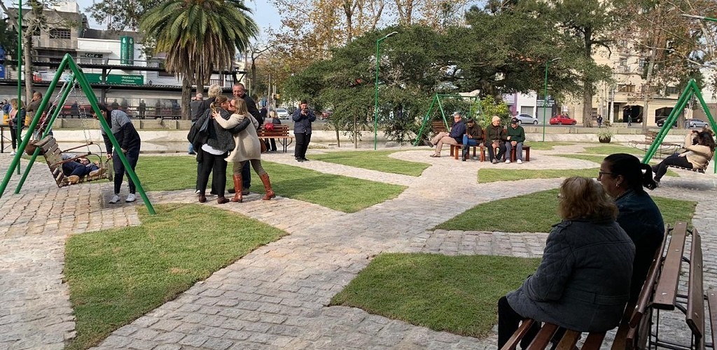 Praça Tamandaré ganha uma nova área de lazer