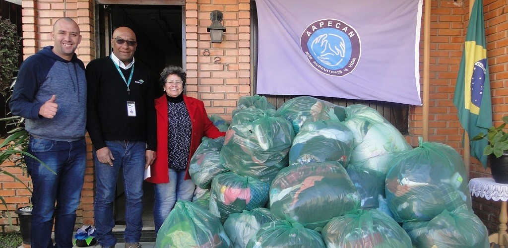 AAPECAN recebe 1,6 mil peças da Campanha do Agasalho Ecosul