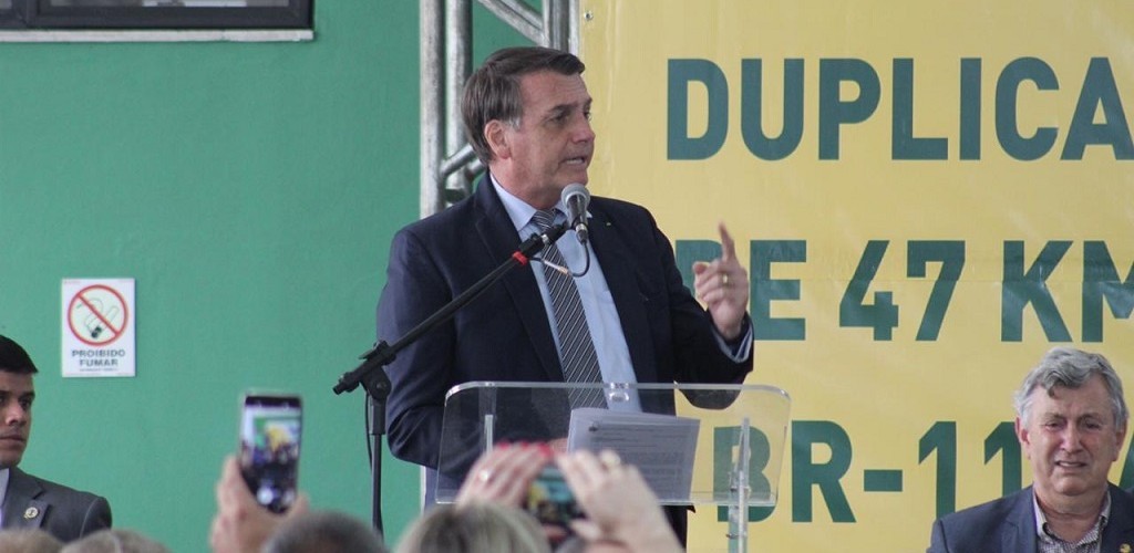 Bolsonaro inaugura trechos da duplicação da BR-116