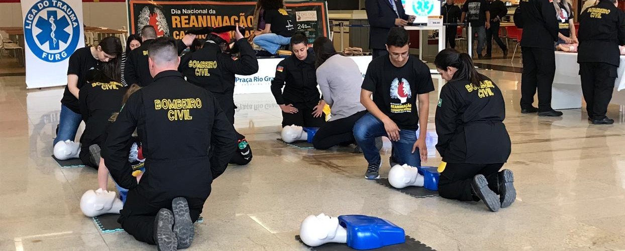 Praça Rio Grande Shopping recebe atividades do Dia Nacional da Reanimação Cardiopulmonar