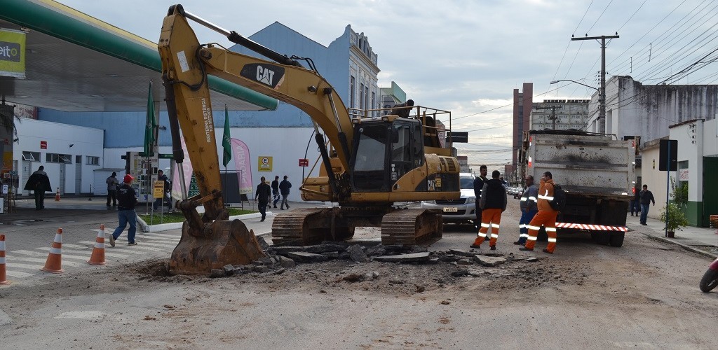 Começa a requalificação do trecho 2 da Marechal Deodoro, em Pelotas