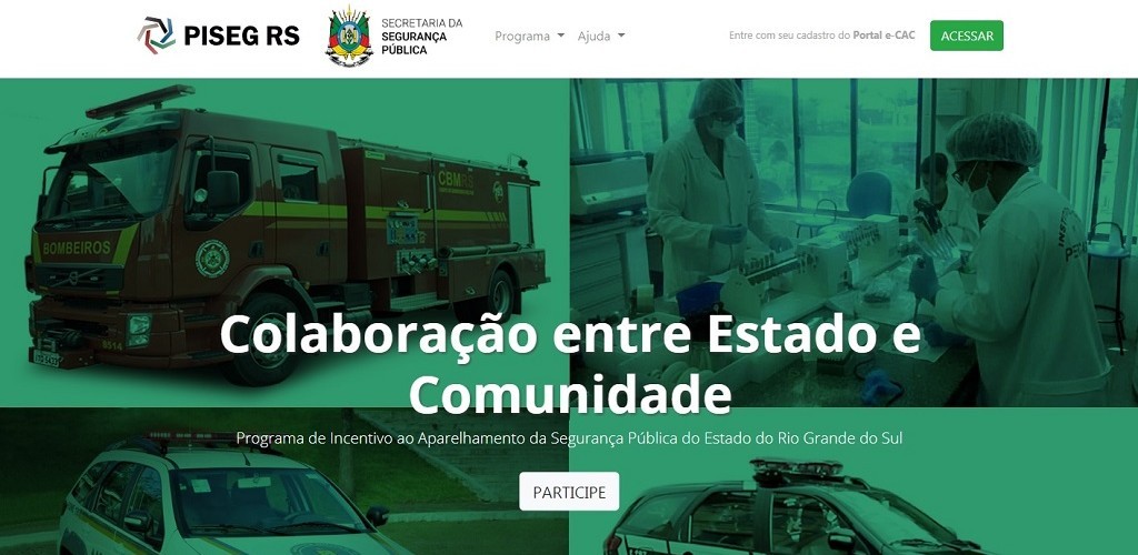 Site reúne projetos da Segurança que empresários podem destinar recursos do ICMS a pagar