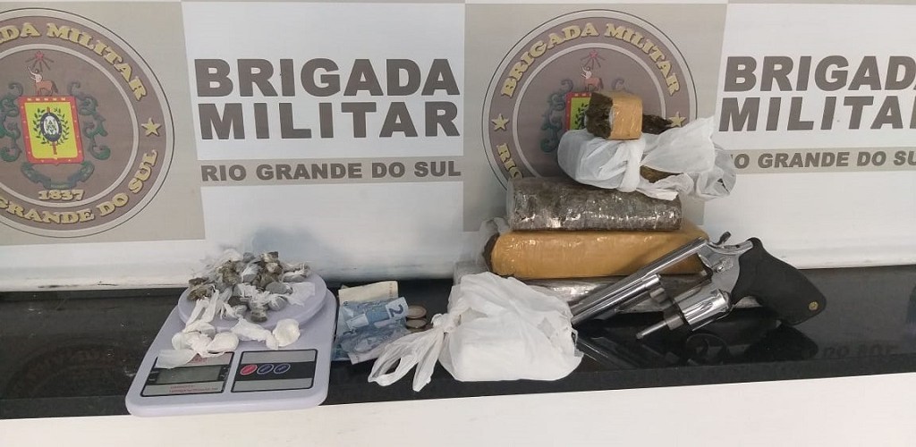 BM prende casal por tráfico de drogas em RG
