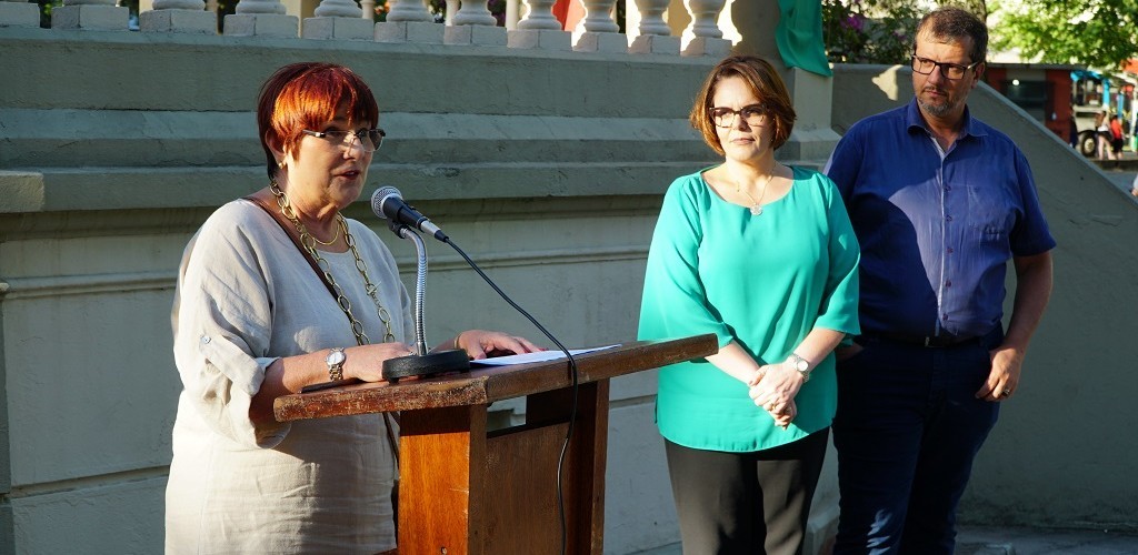 Coreto da praça Tamandaré agora é Largo Carmen da Silva
