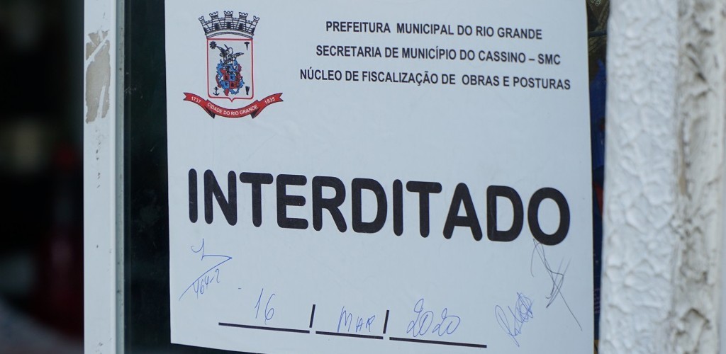 Fiscalização da Prefeitura interdita estabelecimento no Cassino