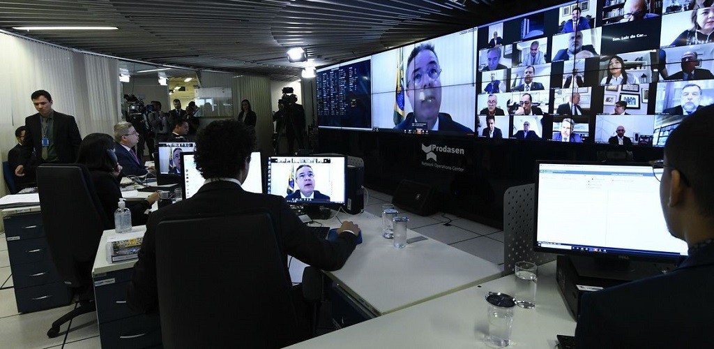 Em sessão virtual inédita, Senado aprova decreto de calamidade pública