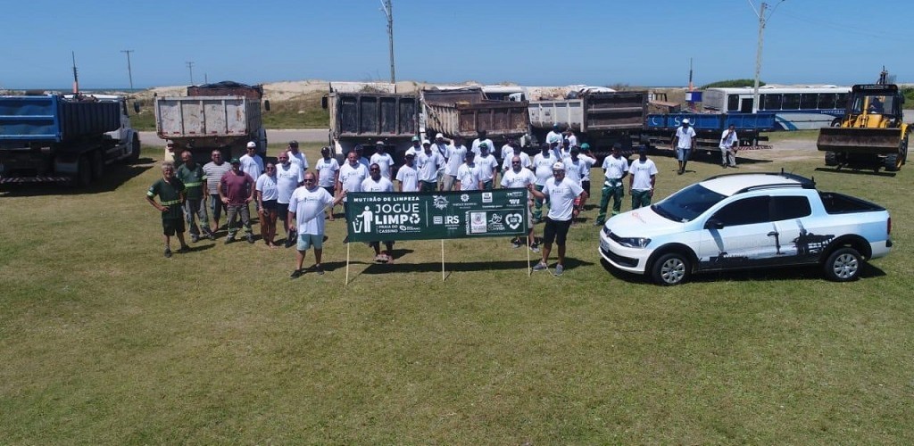 Mutirão Jogue Limpo com a Praia do Cassino recolhe 10,9 toneladas de lixo