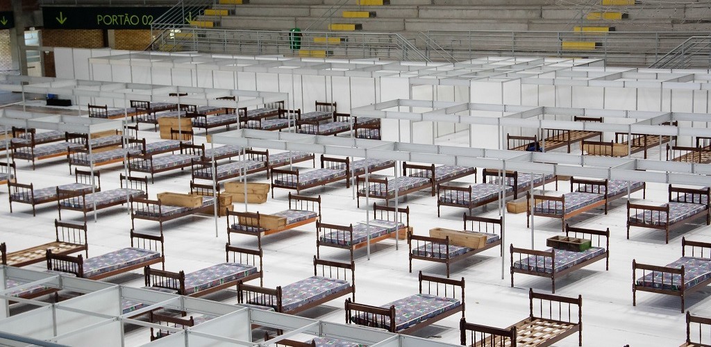 Hospital de Campanha está sendo montado em Pelotas