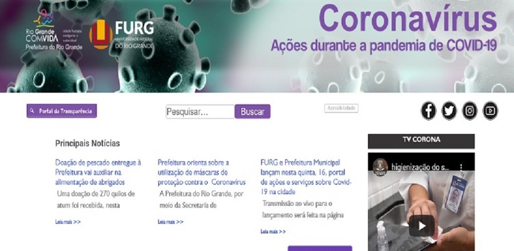 Furg e Prefeitura criam site para auxiliar economia durante pandemia