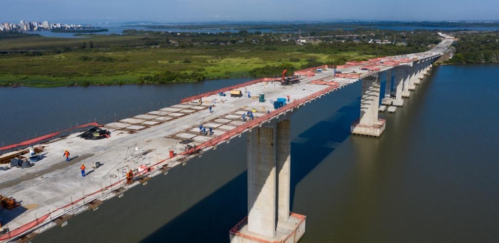Nova Ponte do Guaíba será liberada ao tráfego em 2020