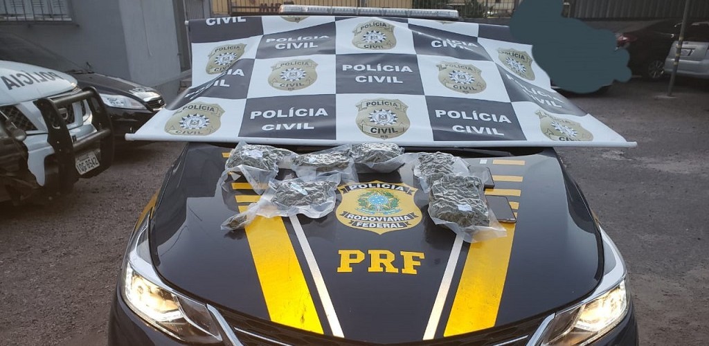 Polícia Civil e PRF apreendem drogas na BR-116 em Capão do Leão  