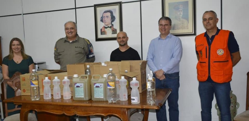 CRPO Sul recebe doação de álcool de instituições de Pelotas e Rio Grande