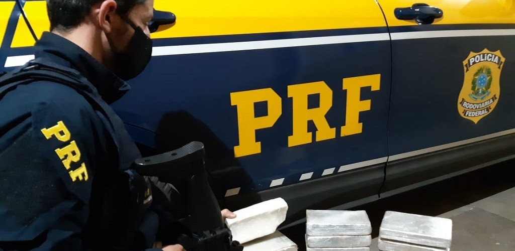 PRF prende traficante e apreende 28 quilos de cocaína em RG