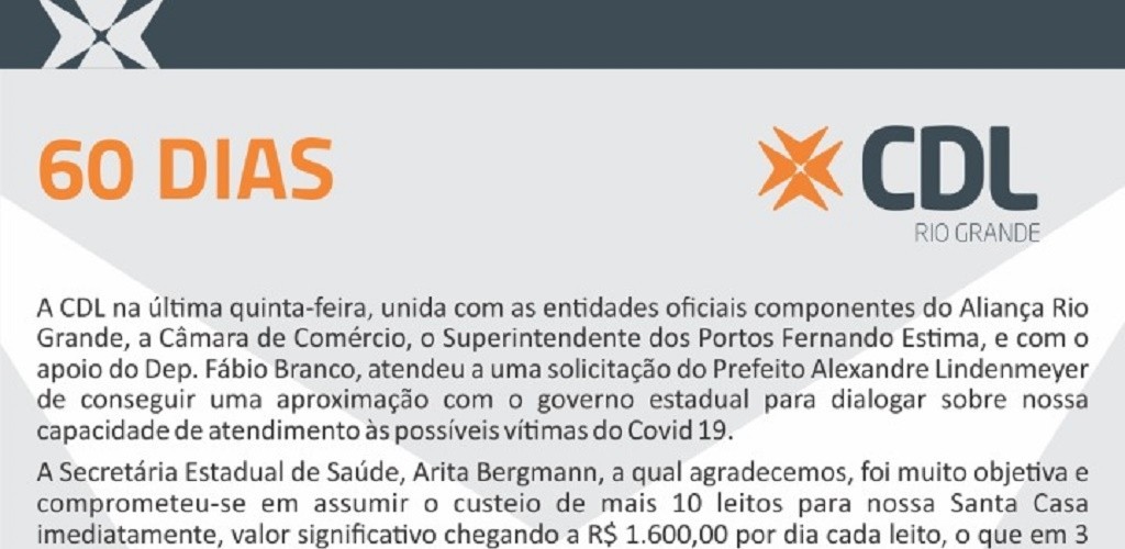 CDL divulga nota sobre a flexibilização das atividades econômicas 