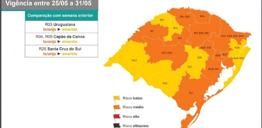 Na 3ª rodada do Distanciamento Controlado, Rio Grande segue na bandeira laranja