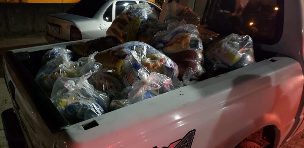 Índios recebem quase meia tonelada de alimentos em Rio Grande