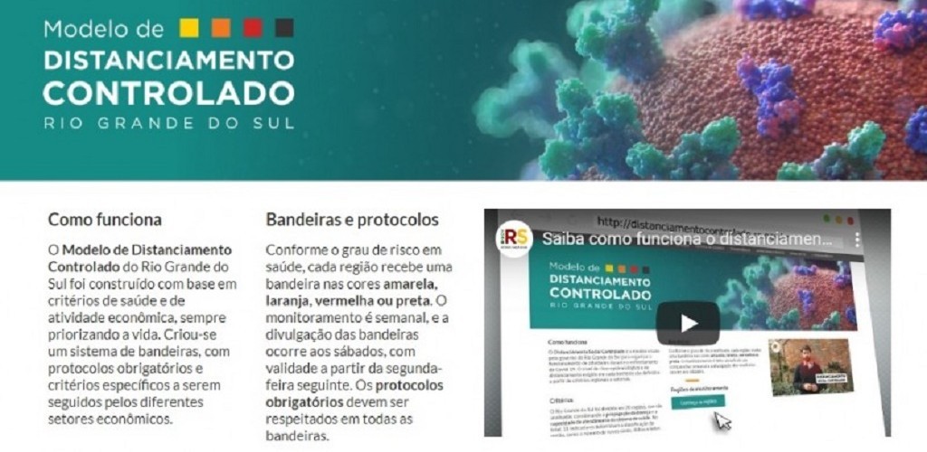 Modelo de distanciamento controlado entra em vigor nesta segunda-feira no RS