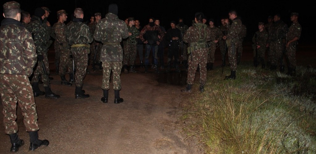 6º GAC realiza treinamento da tropa com outros efetivos do Exército Brasileiro na Fronteira Sul