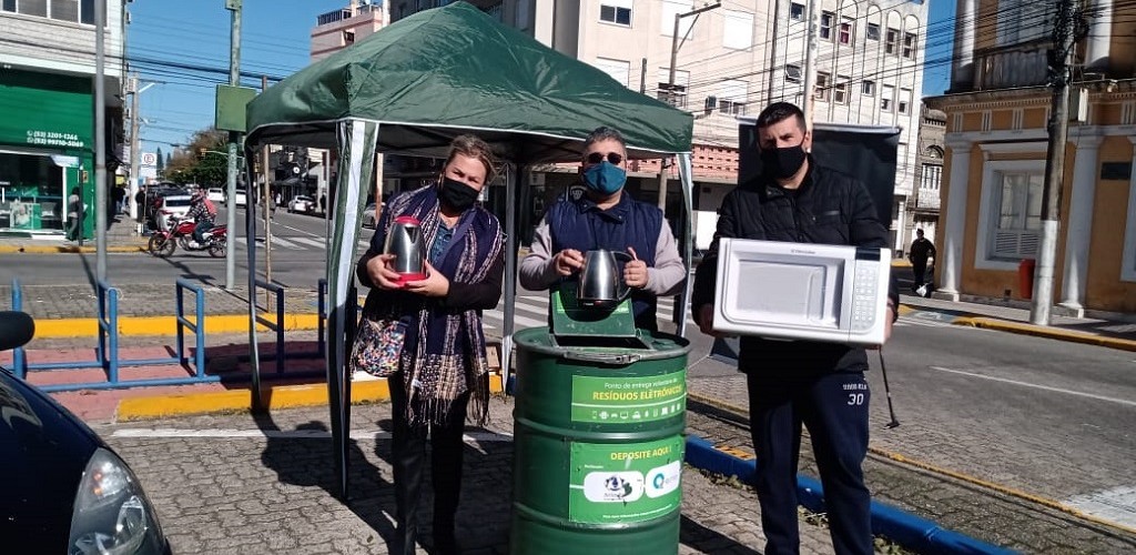Na primeira quinzena da campanha socioambiental, Ong Laguna Sul arrecada 2 toneladas de eletrônicos