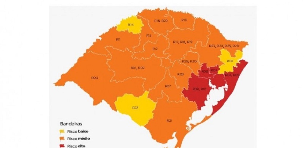 Após análise de recursos, quatro regiões ficam com bandeira vermelha na 7ª semana do Distanciamento Controlado