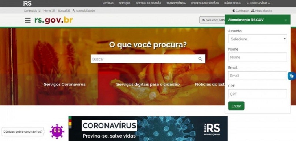 Governo cria canal de atendimento por chat ou telefone para esclarecer sobre Distanciamento Controlado