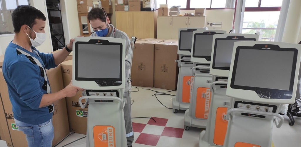 HU-Furg recebe respiradores e abrirá 20 leitos semi-intensivos