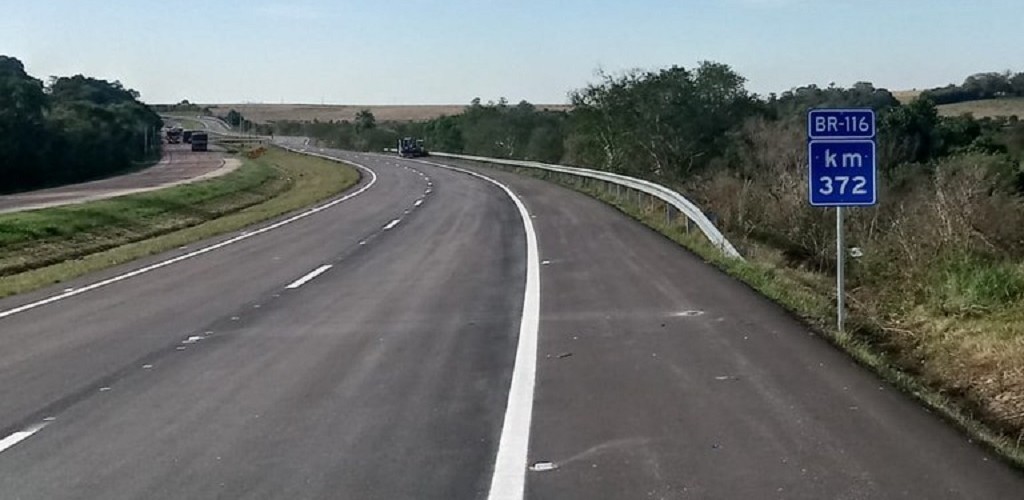 Mais 9,7 quilômetros de pista duplicada na BR-116 são liberados nesta terça-feira