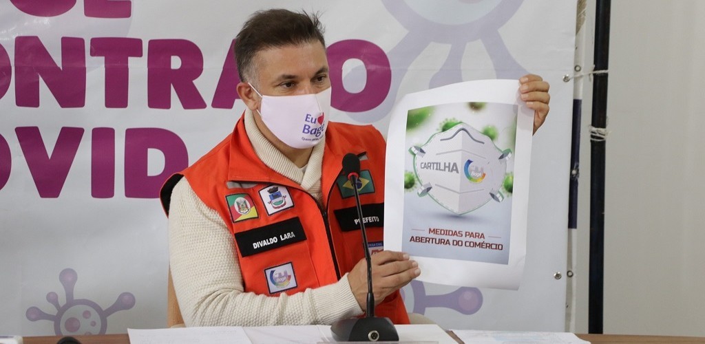 O comércio é o grande aliado para combater a pandemia, diz o prefeito Divaldo Lara de Bagé