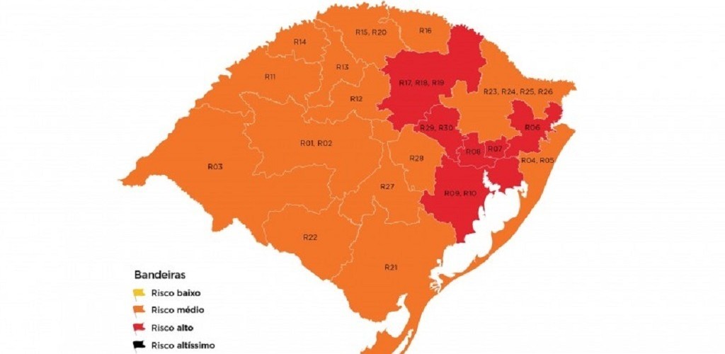 Região de Rio Grande fica com bandeira laranja na 13ª rodada do Distanciamento Controlado