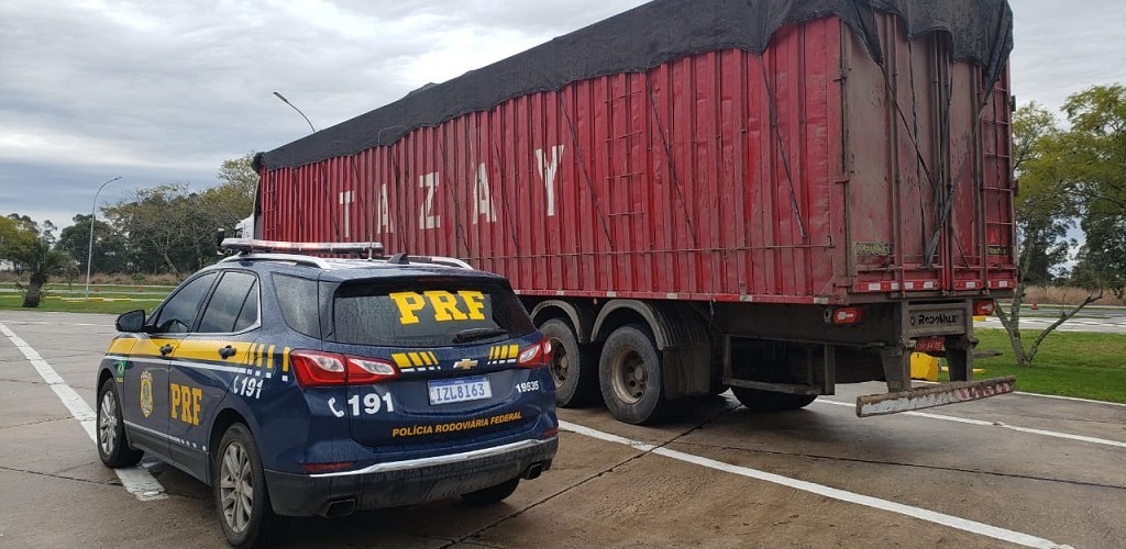 PRF autua novamente empresa reincidente com excesso de peso na região sul do estado
