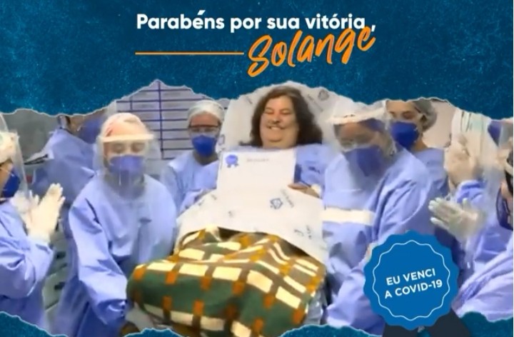 Paciente recebe alta após 15 dias internada por Covid-19 na UTI da Santa Casa