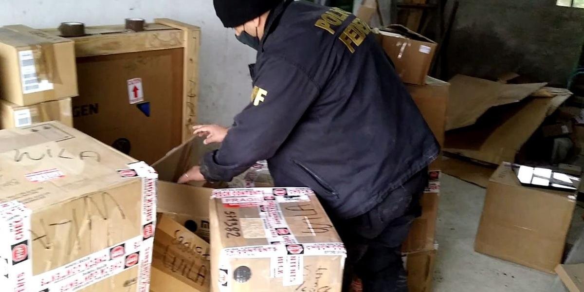 Eletrônicos avaliados em R$ 2,5 milhões são apreendidos pela PF em Caçapava do Sul