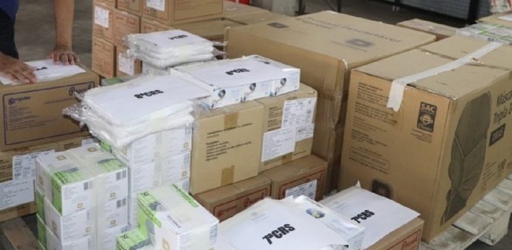 RS já distribuiu 11 remessas de EPIs somando mais de 14 milhões de unidades