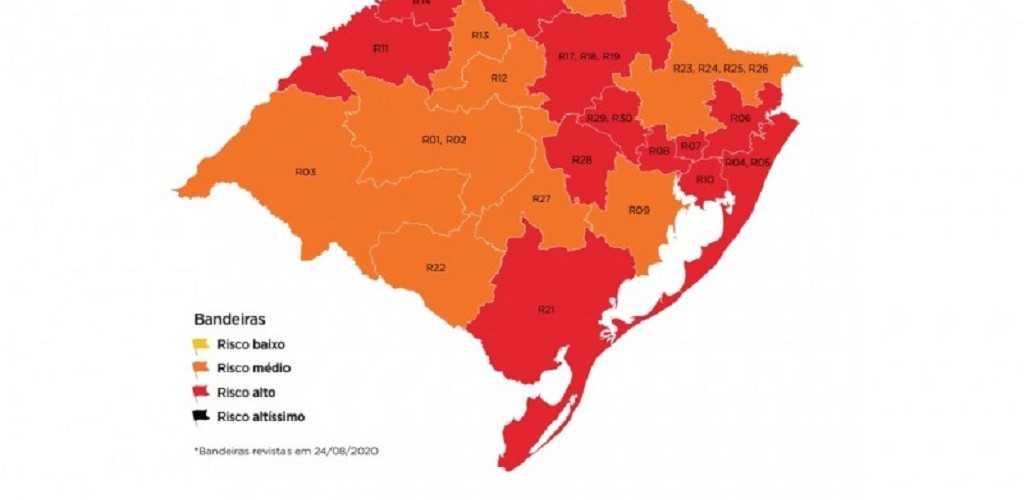 Região de Rio Grande fica em bandeira vermelha na 16ª rodada do Distanciamento Controlado