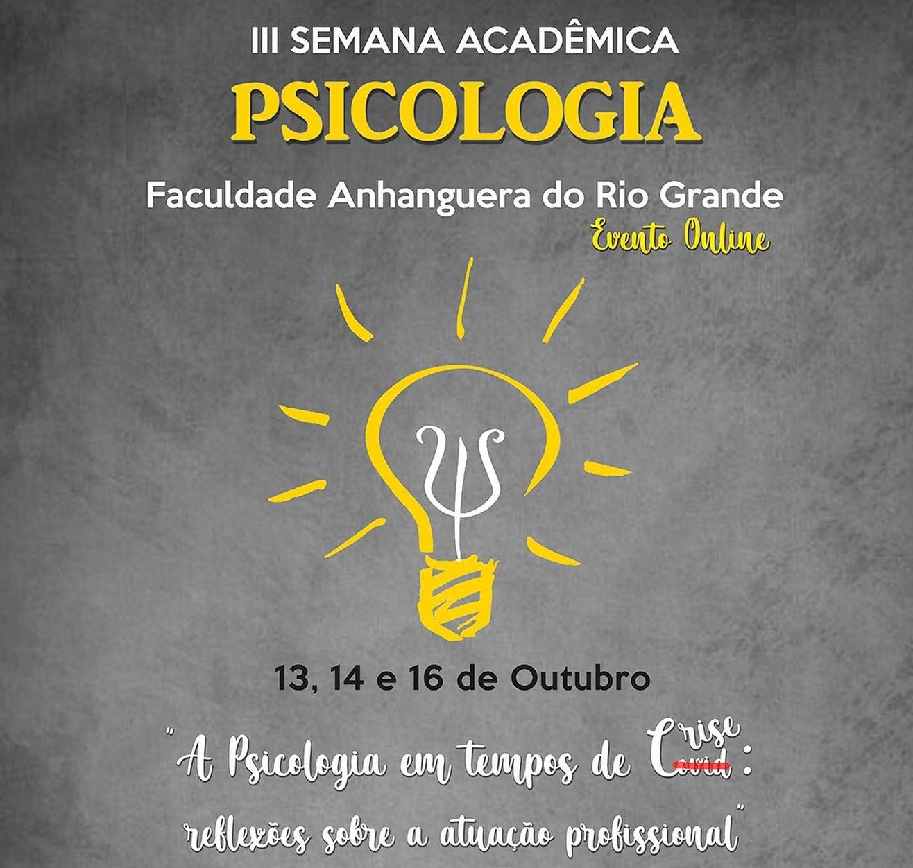 3ª Semana Acadêmica de Psicologia da Anhanguera acontece na próxima semana