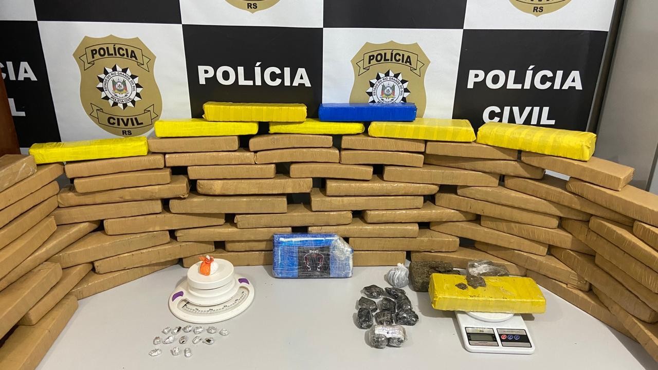 Polícia Civil apreende 53 quilos de maconha em Rio Grande