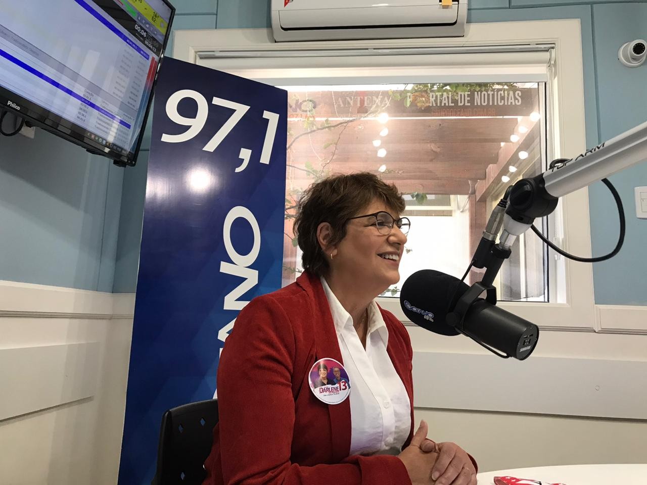 Candidata Darlene Pereira (PT) concede entrevista ao Giro Oceano