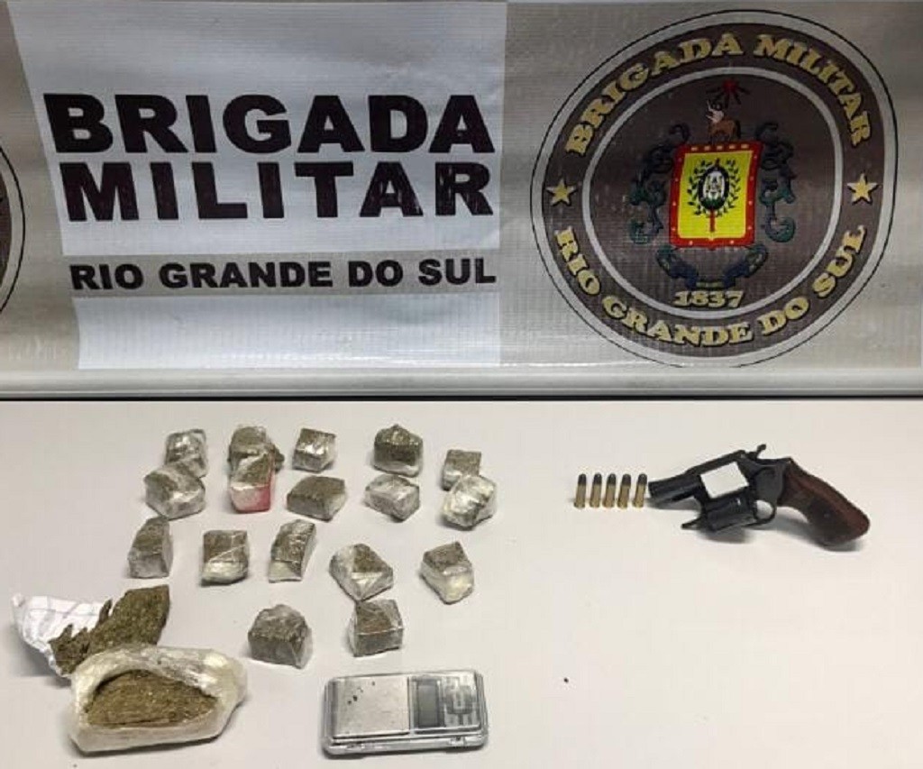 Traficante armado é preso pela BM no Parque Guanabara